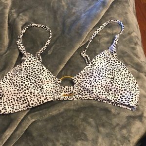 Very cute black and white swimsuit top